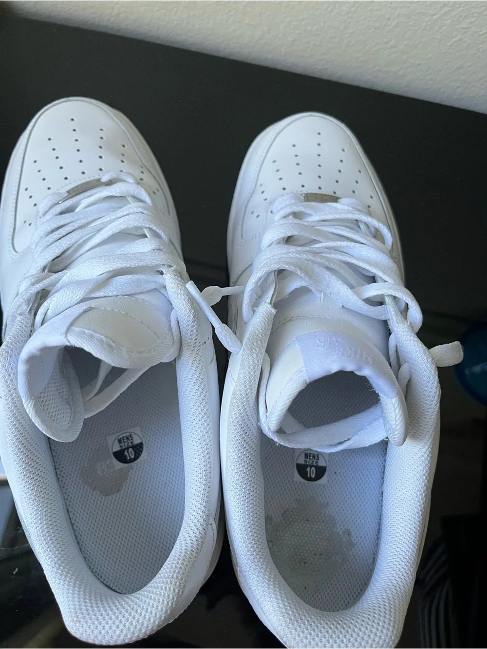 Nike Air Force 1 Low 07 Triple White Men's Shoes Size 10